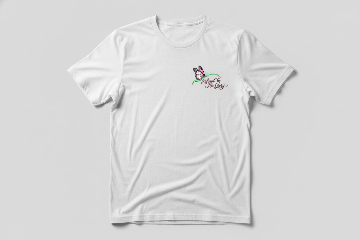 Refined by His Glory – Transformation Tee (White Edition)