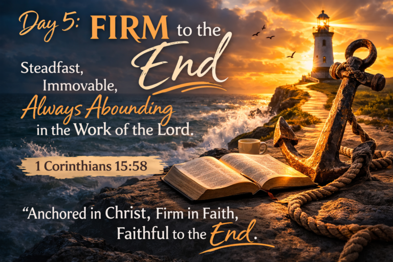 Day 5: Firm to the End